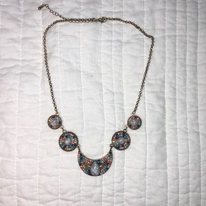 stylish multi color necklace
